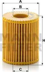 Mann-Filter HU 7009 z - Масляный фильтр autosila-amz.com