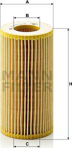 Mann-Filter HU 719/8 x - Масляный фильтр autosila-amz.com