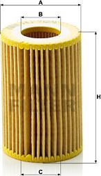 Mann-Filter HU 712/9 x - Масляный фильтр autosila-amz.com