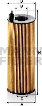 Mann-Filter HU 721/5 x - Масляный фильтр autosila-amz.com