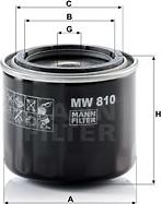 Mann-Filter MW 810 - Масляный фильтр autosila-amz.com