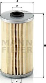 Mann-Filter P 726 x - Топливный фильтр autosila-amz.com