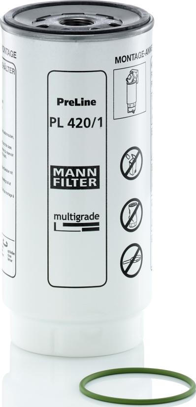 Mann-Filter PL 420/1 x - Топливный фильтр autosila-amz.com