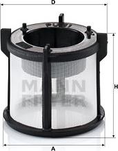 Mann-Filter PU 51 x - Топливный фильтр autosila-amz.com
