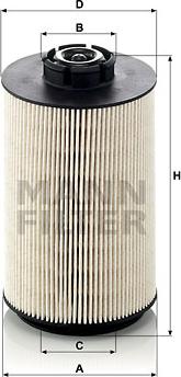 Mann-Filter PU 1058 x - Топливный фильтр autosila-amz.com