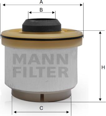 Mann-Filter PU 835 x - Топливный фильтр autosila-amz.com