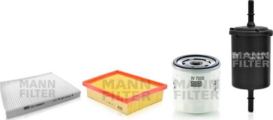 Mann-Filter SP 1 1062-4 - Комплект фильтра autosila-amz.com