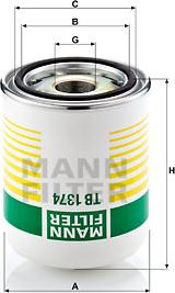 Mann-Filter TB 1374 x - Фильтр - осушитель для пневматической тормозной системы MANN-FILTER autosila-amz.com