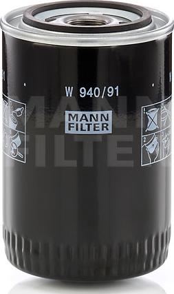 Mann-Filter W 940/9 - Масляный фильтр autosila-amz.com