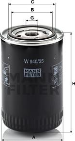 Mann-Filter W 940/35 - Масляный фильтр autosila-amz.com