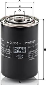 Mann-Filter W 940/30 - Масляный фильтр autosila-amz.com