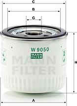 Mann-Filter W 9050 - Масляный фильтр autosila-amz.com