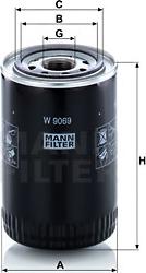 Mann-Filter W 9069 - Масляный фильтр autosila-amz.com