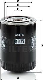 Mann-Filter W 9066 - Масляный фильтр autosila-amz.com