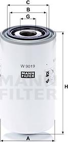 Mann-Filter W 9019 - Масляный фильтр autosila-amz.com