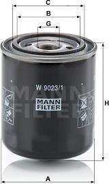 Mann-Filter W 9023/1 - MANN-FILTER W90231 фильтр масляный КПП!(ГЕРМАНИЯ) H116 D96 M23x1.5 1.6BAR\ Scania P/G/R/T Series autosila-amz.com