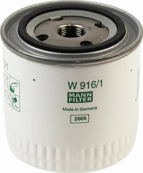 Mann-Filter W 916/1 (10) - Масляный фильтр autosila-amz.com