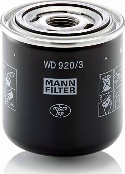 Mann-Filter W 920/3 - Масляный фильтр autosila-amz.com