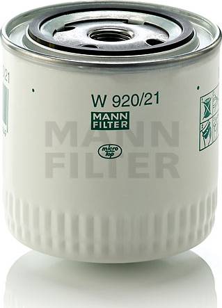 Mann-Filter W 920/21 (10) - Масляный фильтр autosila-amz.com
