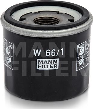 Mann-Filter W 66/1 - Масляный фильтр autosila-amz.com