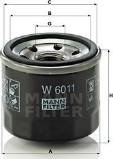 Mann-Filter W 6011 - Масляный фильтр autosila-amz.com