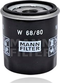 Mann-Filter W 68/80 - Масляный фильтр autosila-amz.com