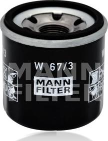 Mann-Filter W 67/3 - Масляный фильтр autosila-amz.com