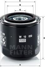 Mann-Filter W 10 050 - Масляный фильтр autosila-amz.com