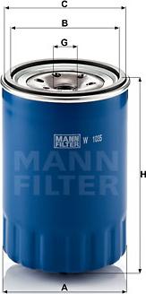 Mann-Filter W 1035 - Масляный фильтр autosila-amz.com