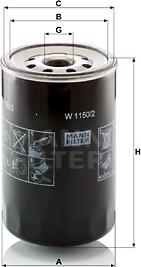 Mann-Filter W 1150/2 - Масляный фильтр autosila-amz.com