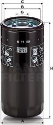 Mann-Filter W 11 024 - Масляный фильтр autosila-amz.com