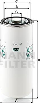 Mann-Filter W 13 145/6 - Масляный фильтр autosila-amz.com