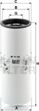 Mann-Filter W 12 120 - Масляный фильтр autosila-amz.com