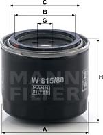 Mann-Filter W 815/80 - Масляный фильтр autosila-amz.com