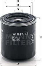 Mann-Filter W 815/81 - Масляный фильтр autosila-amz.com