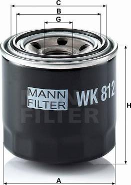 Mann-Filter W 812 - Масляный фильтр autosila-amz.com