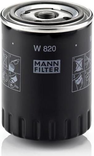Mann-Filter W 820 - Масляный фильтр autosila-amz.com