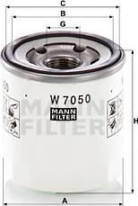 Mann-Filter W 7050 - Масляный фильтр autosila-amz.com