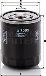 Mann-Filter W 7063 - Масляный фильтр autosila-amz.com