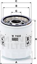 Mann-Filter W 7030 - Масляный фильтр autosila-amz.com
