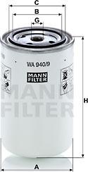 Mann-Filter WA 940/9 - Фильтр охлаждающей жидкости autosila-amz.com