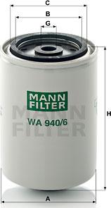 Mann-Filter WA 940/6 - Фильтр охлаждающей жидкости autosila-amz.com