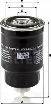 Mann-Filter WA 940/22 - Фильтр охлаждающей жидкости autosila-amz.com