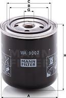 Mann-Filter WA 9002 - Фильтр охлаждающей жидкости autosila-amz.com