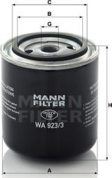 Mann-Filter WA 923/3 - Фильтр охлаждающей жидкости autosila-amz.com