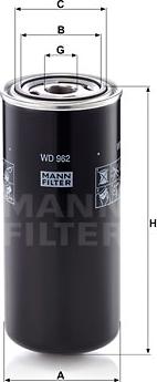Mann-Filter WD 962 - Масляный фильтр autosila-amz.com