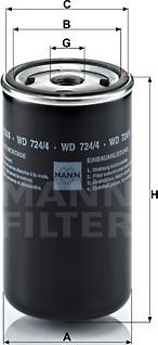 Mann-Filter WD 724/4 - Гидрофильтр, автоматическая коробка передач autosila-amz.com