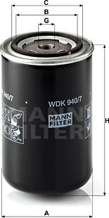 Mann-Filter WDK 940/7 - Топливный фильтр autosila-amz.com