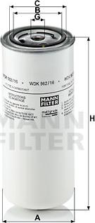 Mann-Filter WDK 962/16 - Топливный фильтр autosila-amz.com