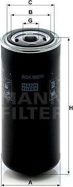 Mann-Filter WDK 962/11 - ТОПЛИВНЫЙ ФИЛЬТР MANN-FILTER WDK 962/11 autosila-amz.com